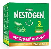 Nestle Nestogen Premium 3 (Нестожен) сухая молочная смесь с 12 месяцев, 900г (3х300г), Нестле